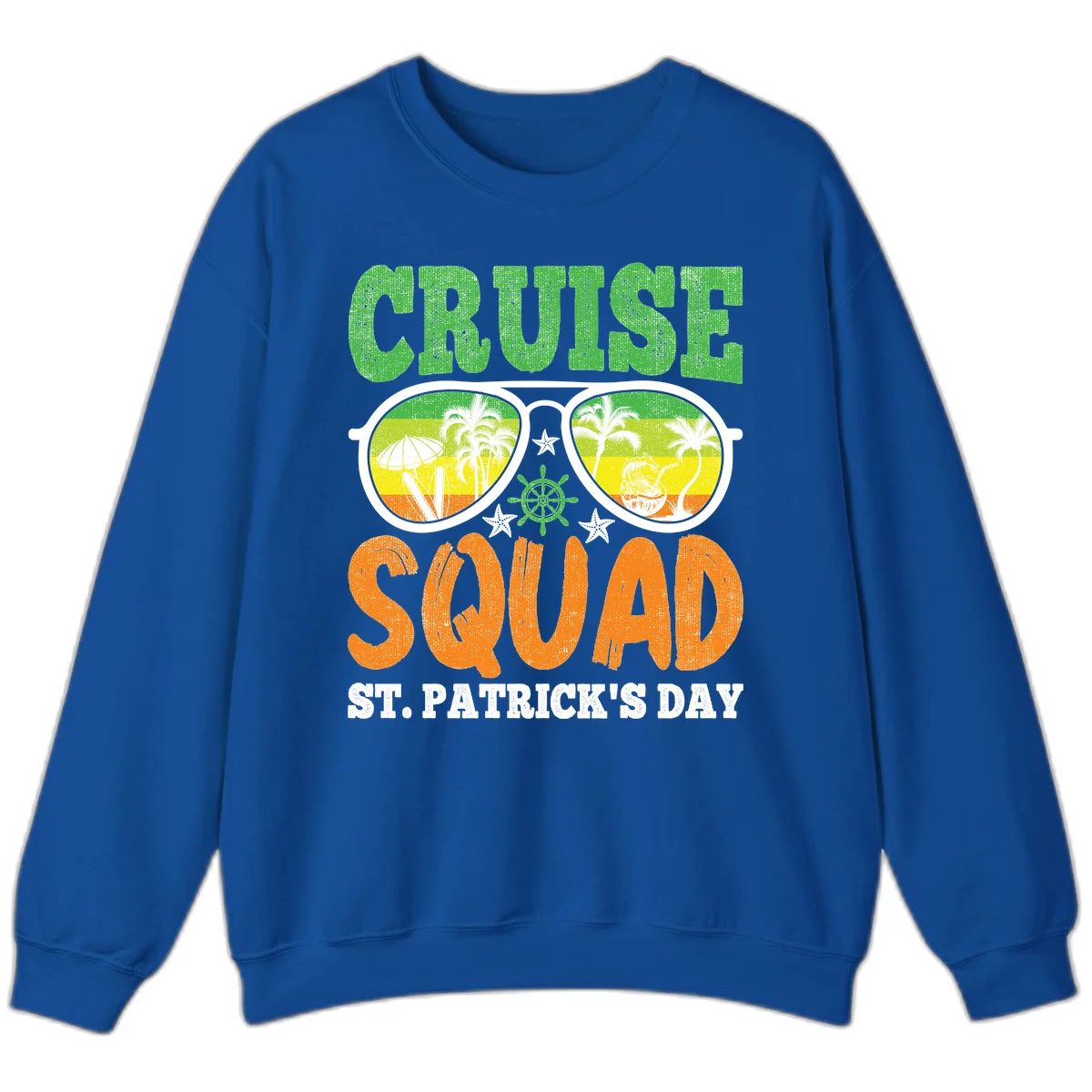 Cruise Squad Squad Sunglasses Sweatshirt in Royal