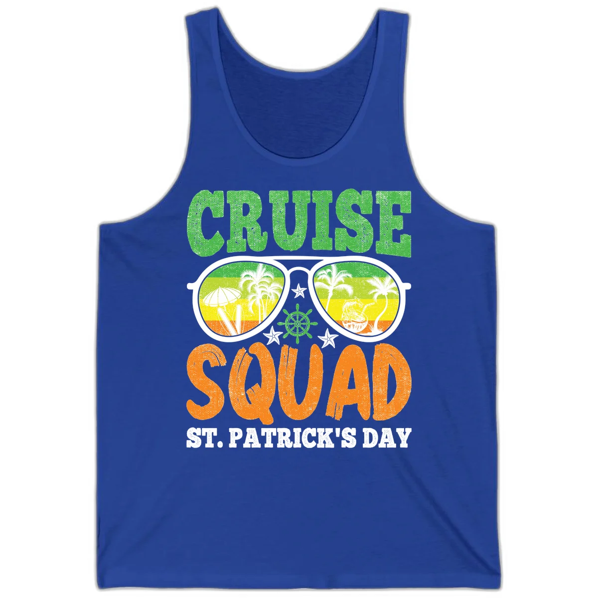 Cruise Squad Squad Sunglasses Tank in True Royal