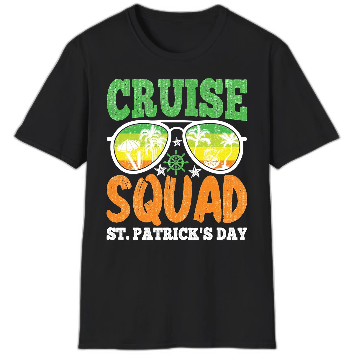 Cruise Squad Squad Sunglasses T-Shirt in Black