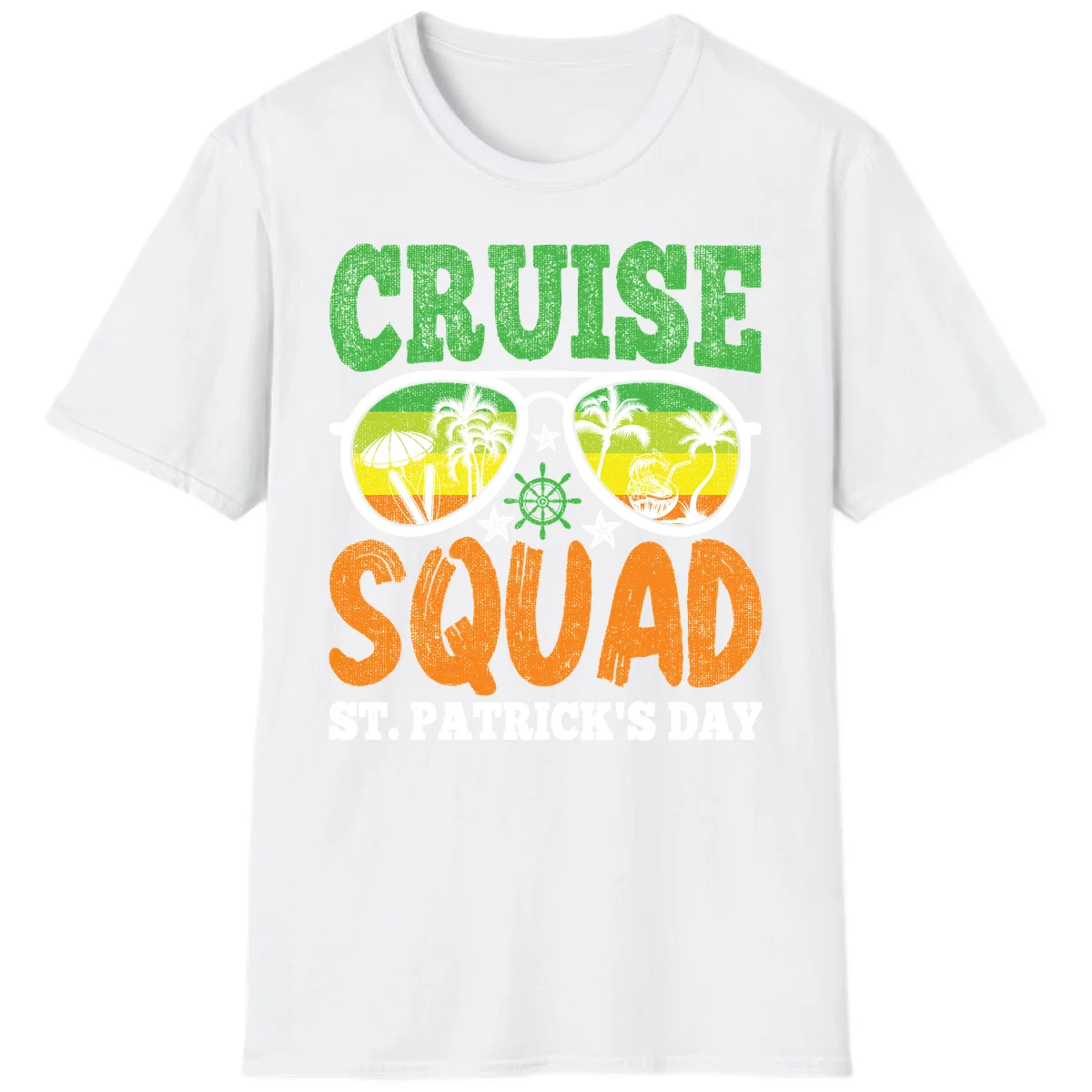 Cruise Squad Squad Sunglasses T-Shirt in White