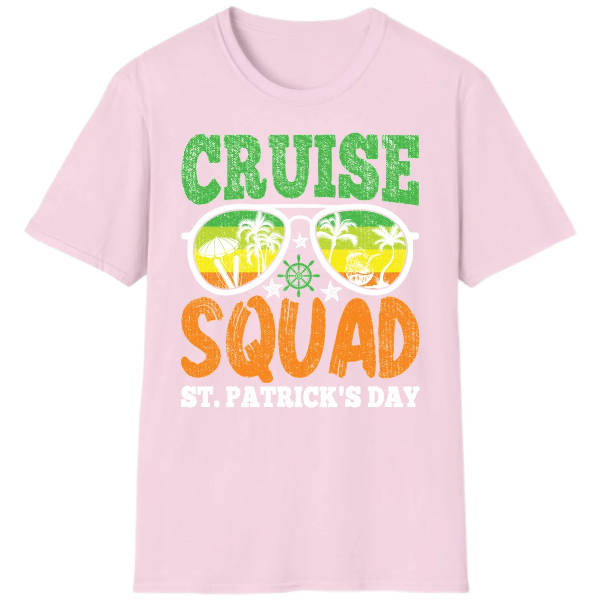 Cruise Squad Squad Sunglasses T-Shirt in Light Pink
