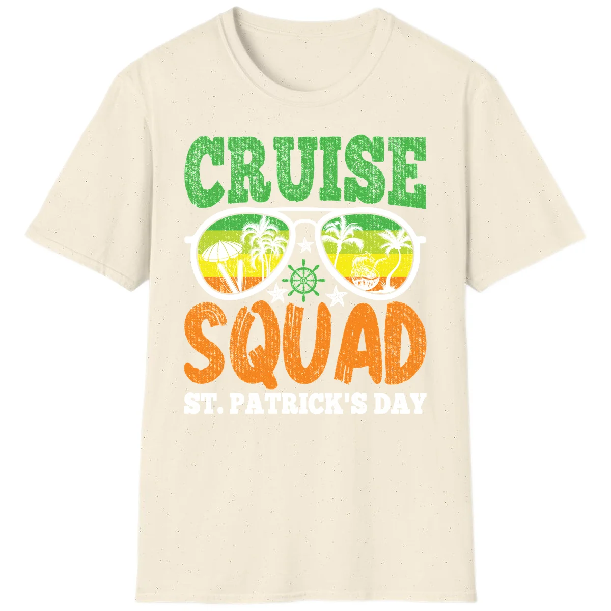 Cruise Squad Squad Sunglasses T-Shirt in Natural