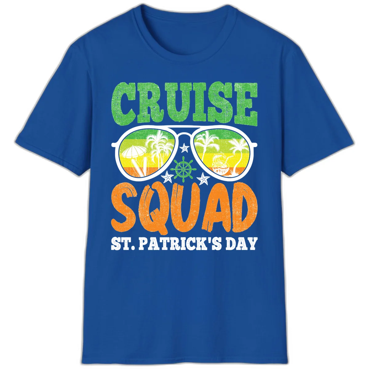 Cruise Squad Squad Sunglasses T-Shirt in Royal