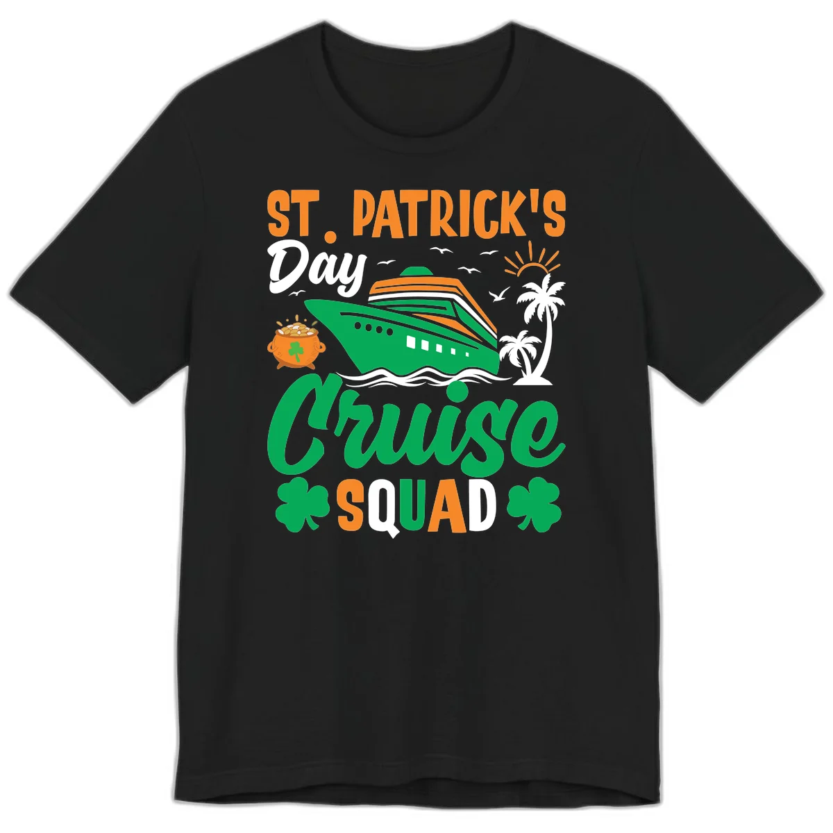 St. Patrick's Day Cruise Squad Premium T-Shirt in Black