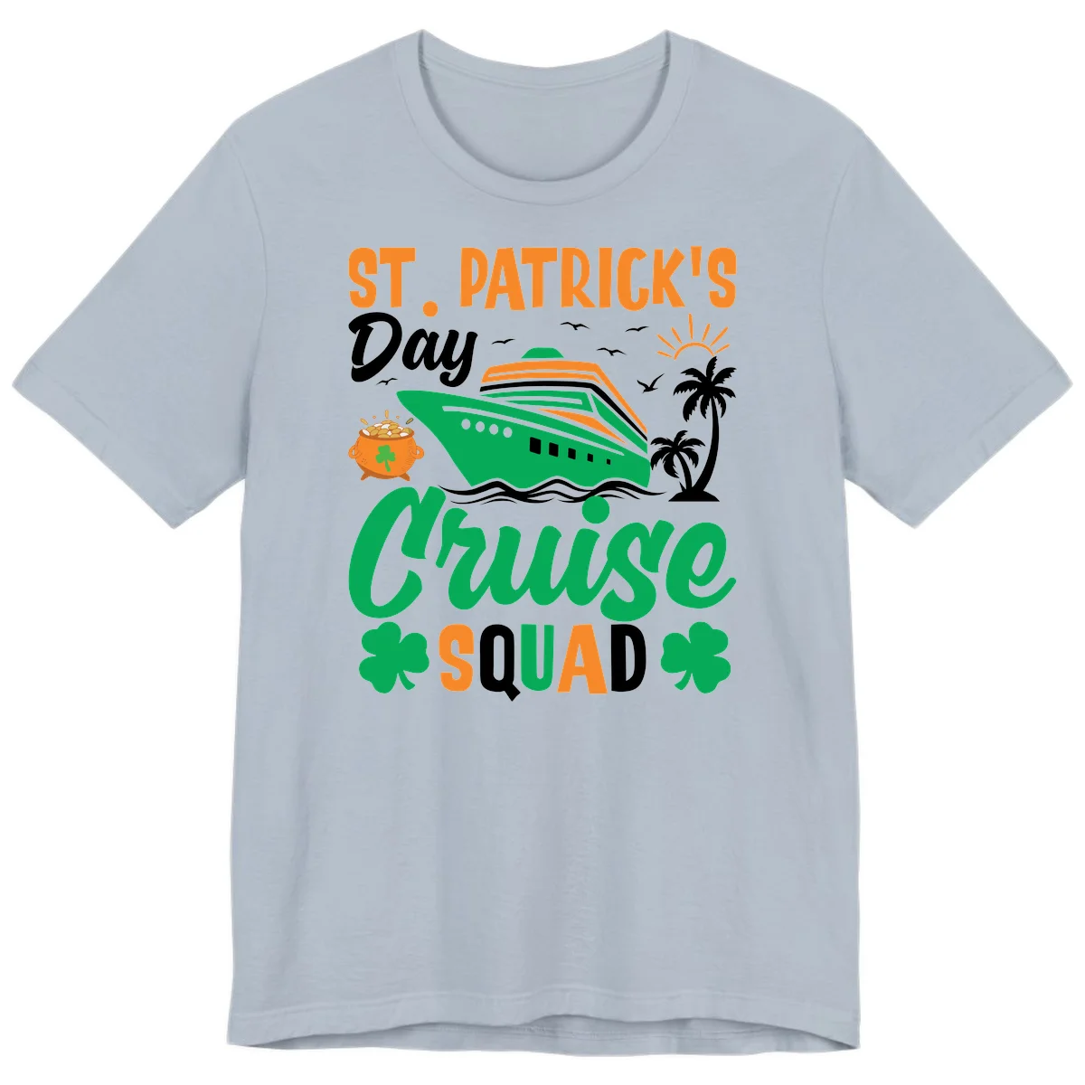 St. Patrick's Day Cruise Squad Premium T-Shirt in Light Blue