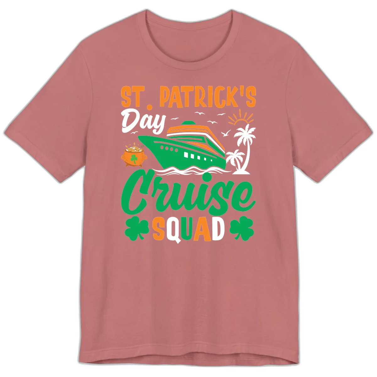 St. Patrick's Day Cruise Squad Premium T-Shirt in Mauve