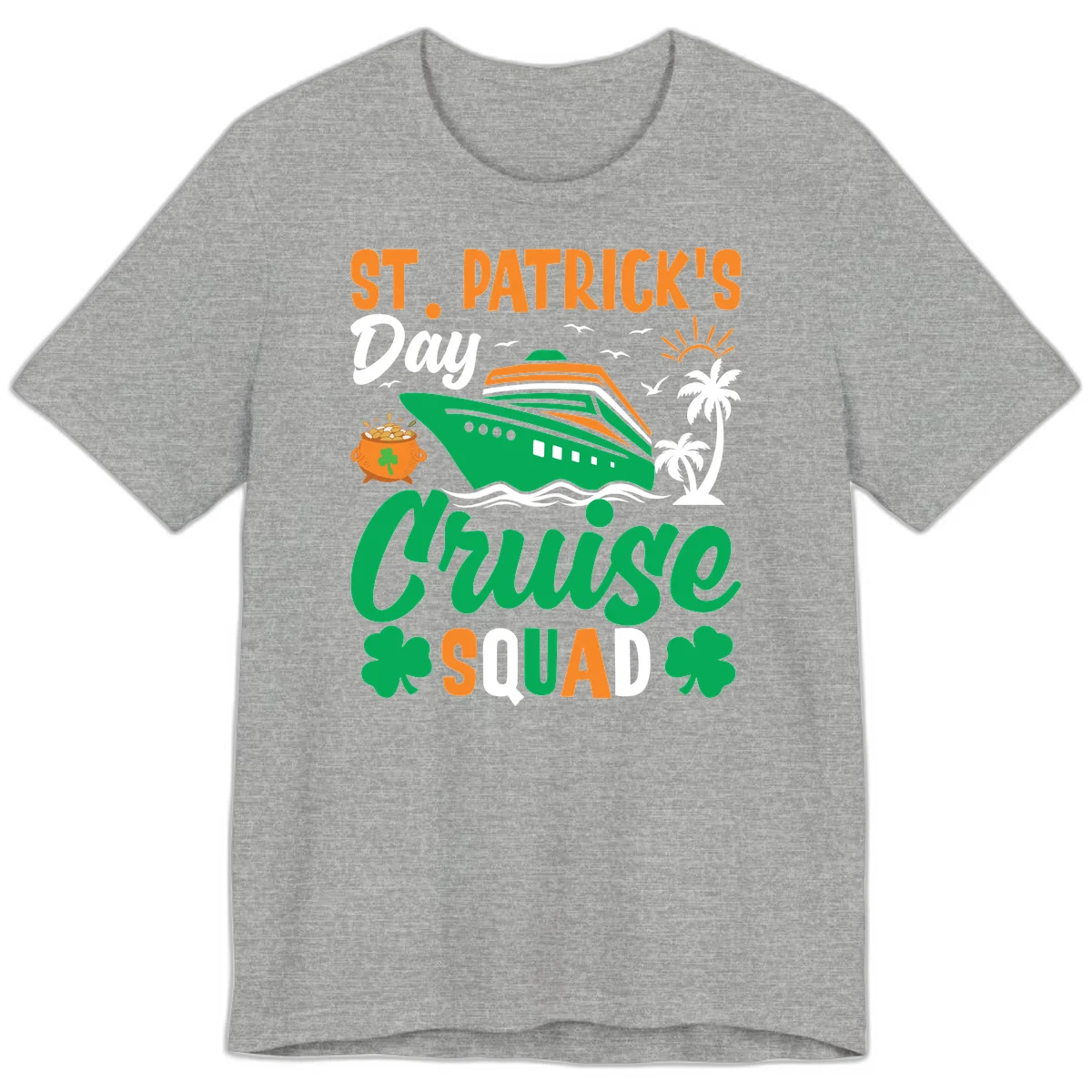 St. Patrick's Day Cruise Squad Premium T-Shirt in Athletic Heather