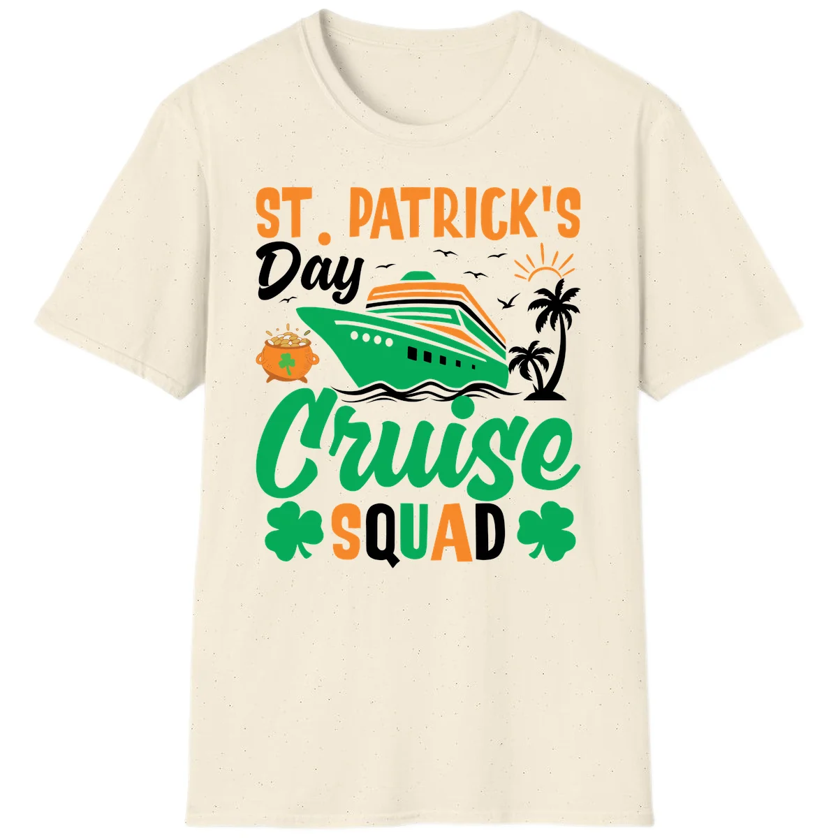 St. Patrick's Day Cruise Squad T-Shirt in Natural