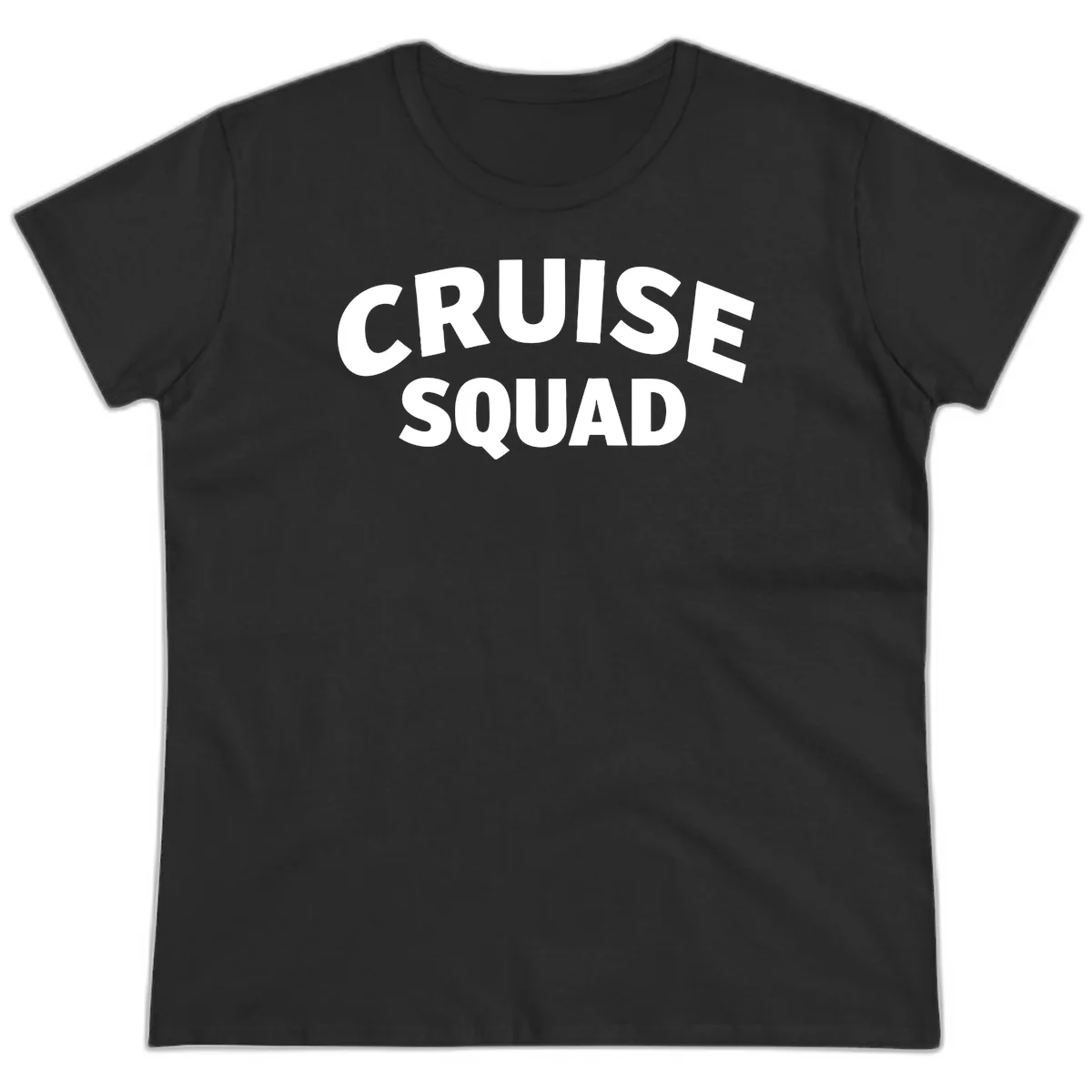 Cruise Squad Ladies Tee in Black