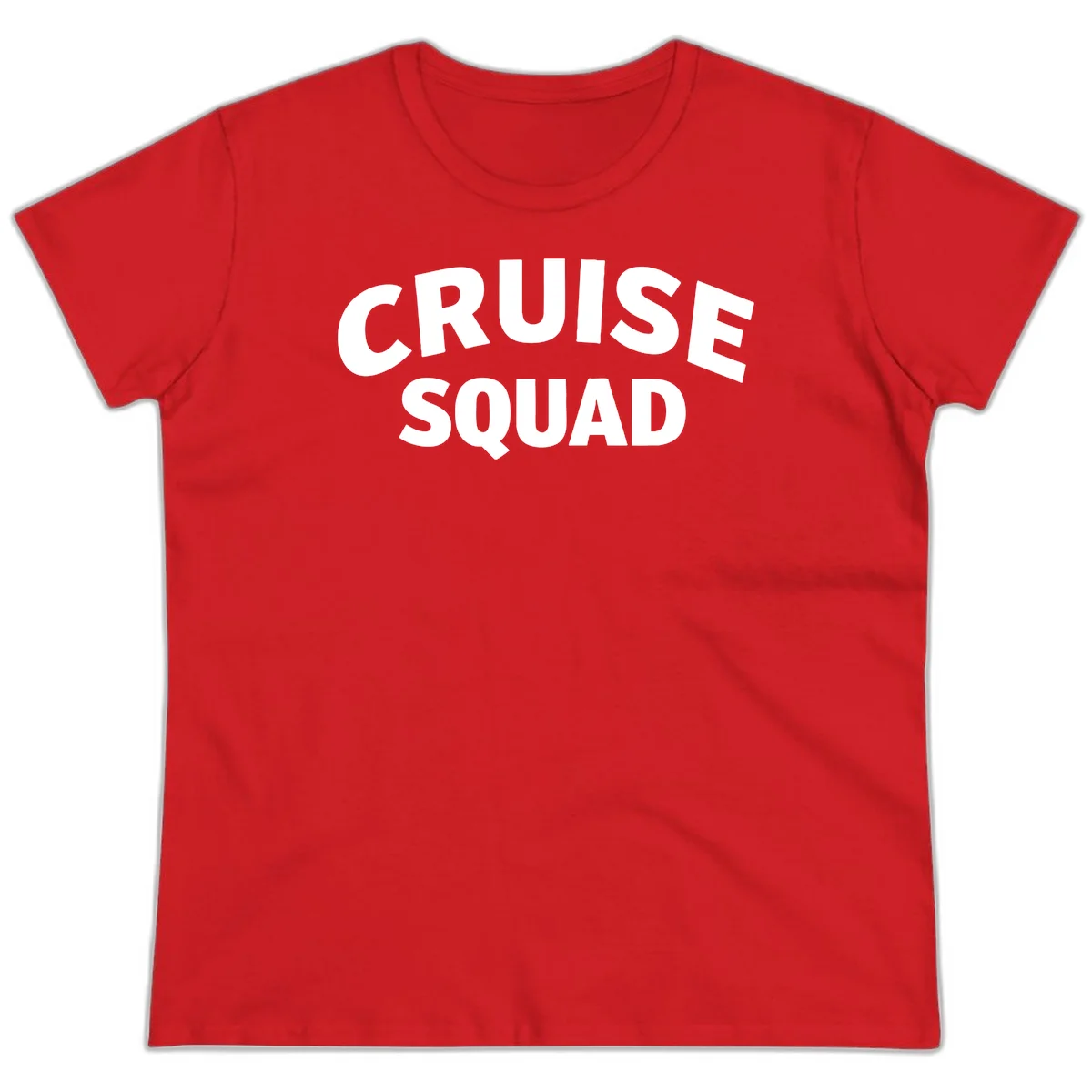Cruise Squad Ladies Tee in Red