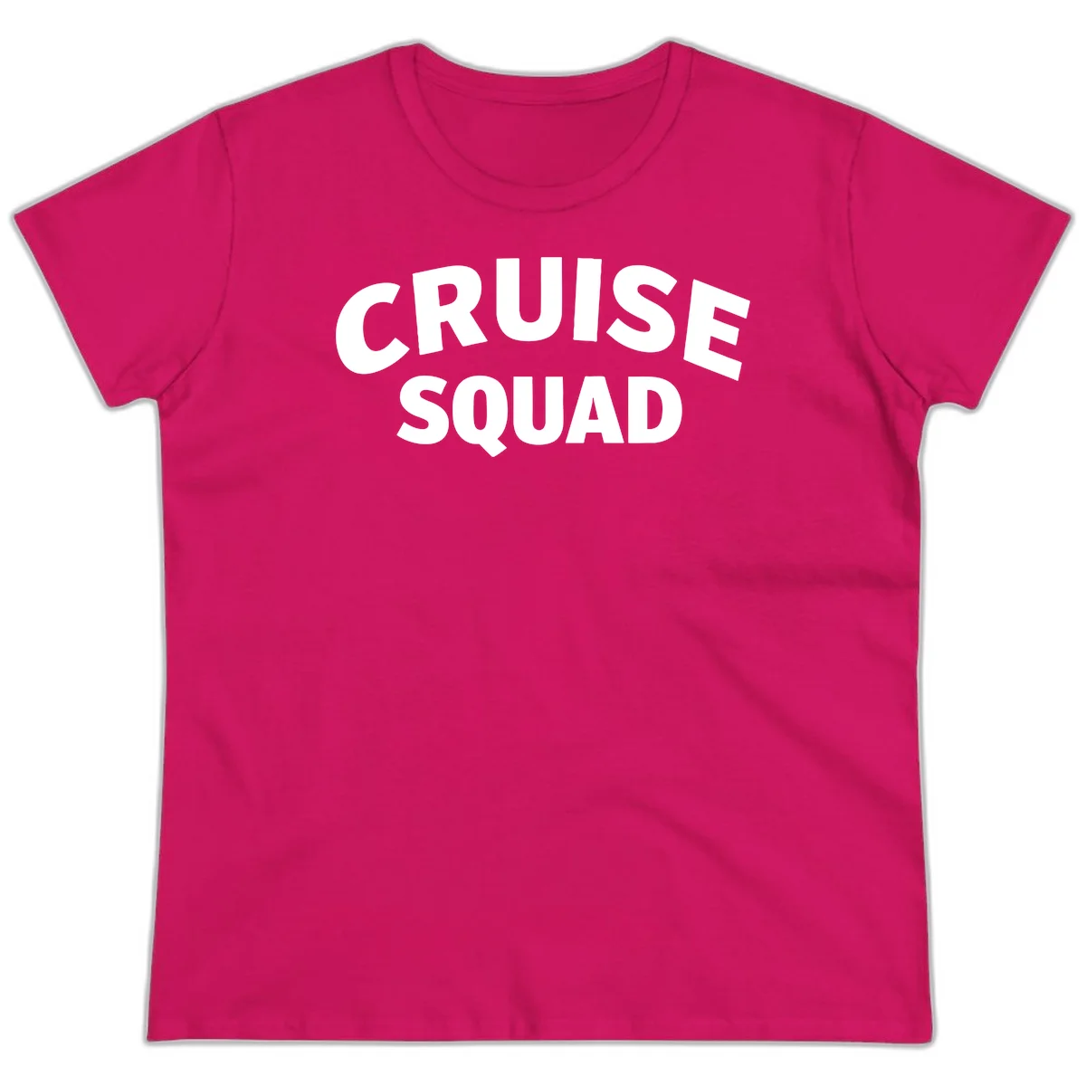 Cruise Squad Ladies Tee in Heliconia