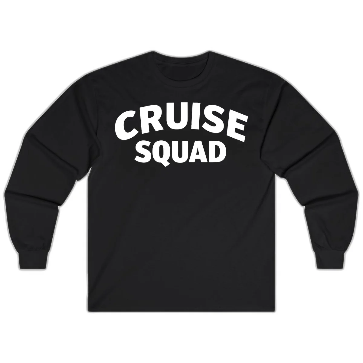 Cruise Squad Long Sleeve T-Shirt in Black