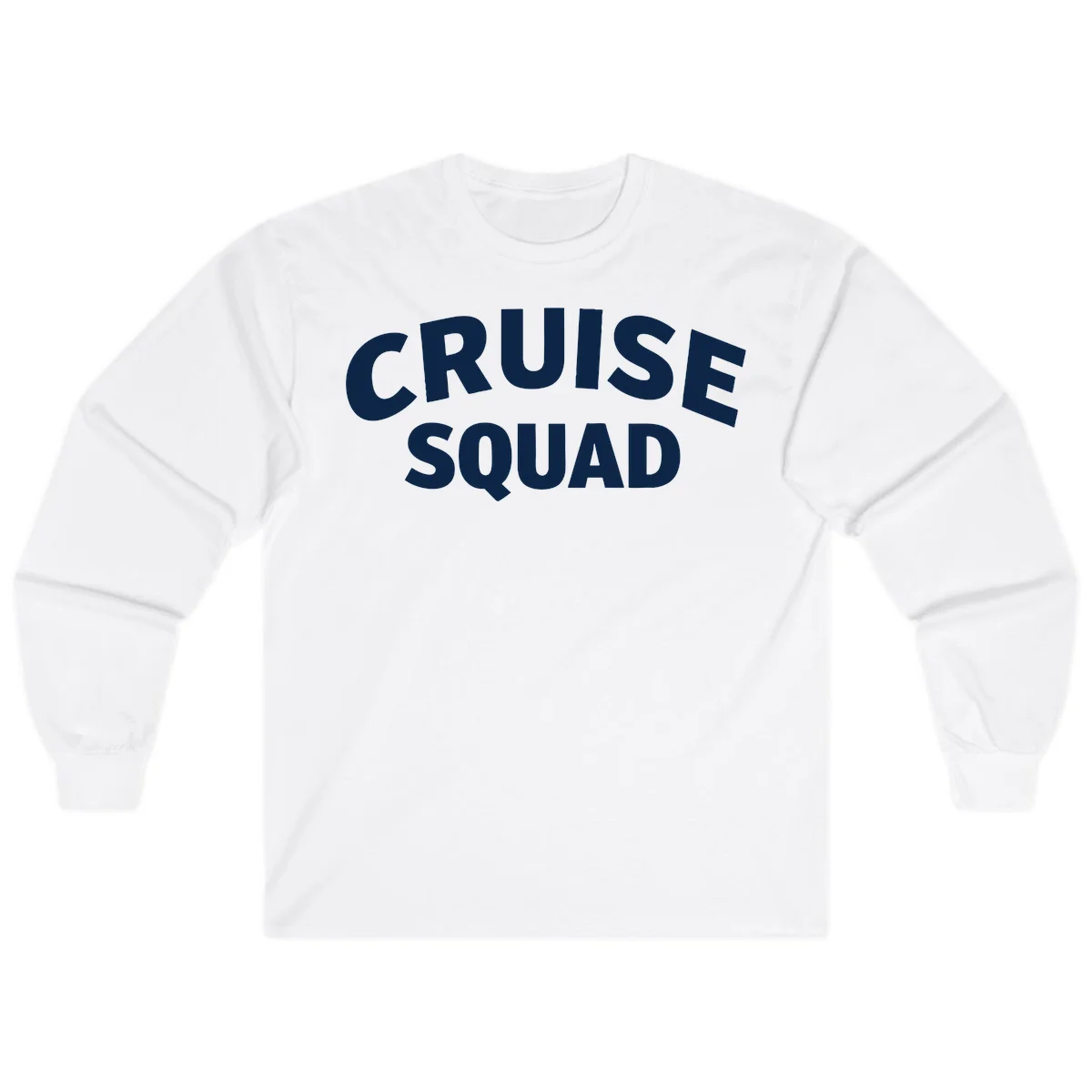Cruise Squad Long Sleeve T-Shirt in White