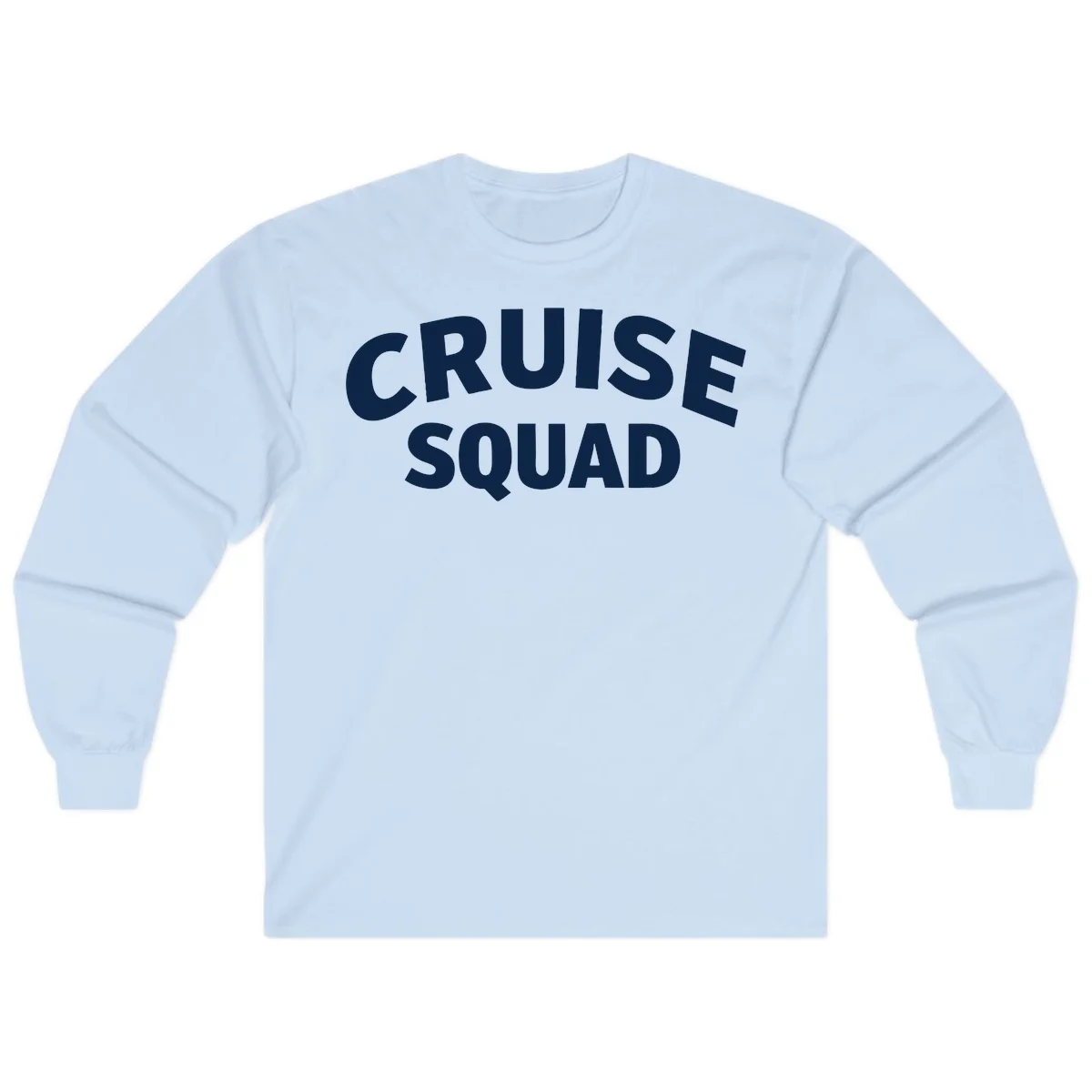 Cruise Squad Long Sleeve T-Shirt in Light Blue