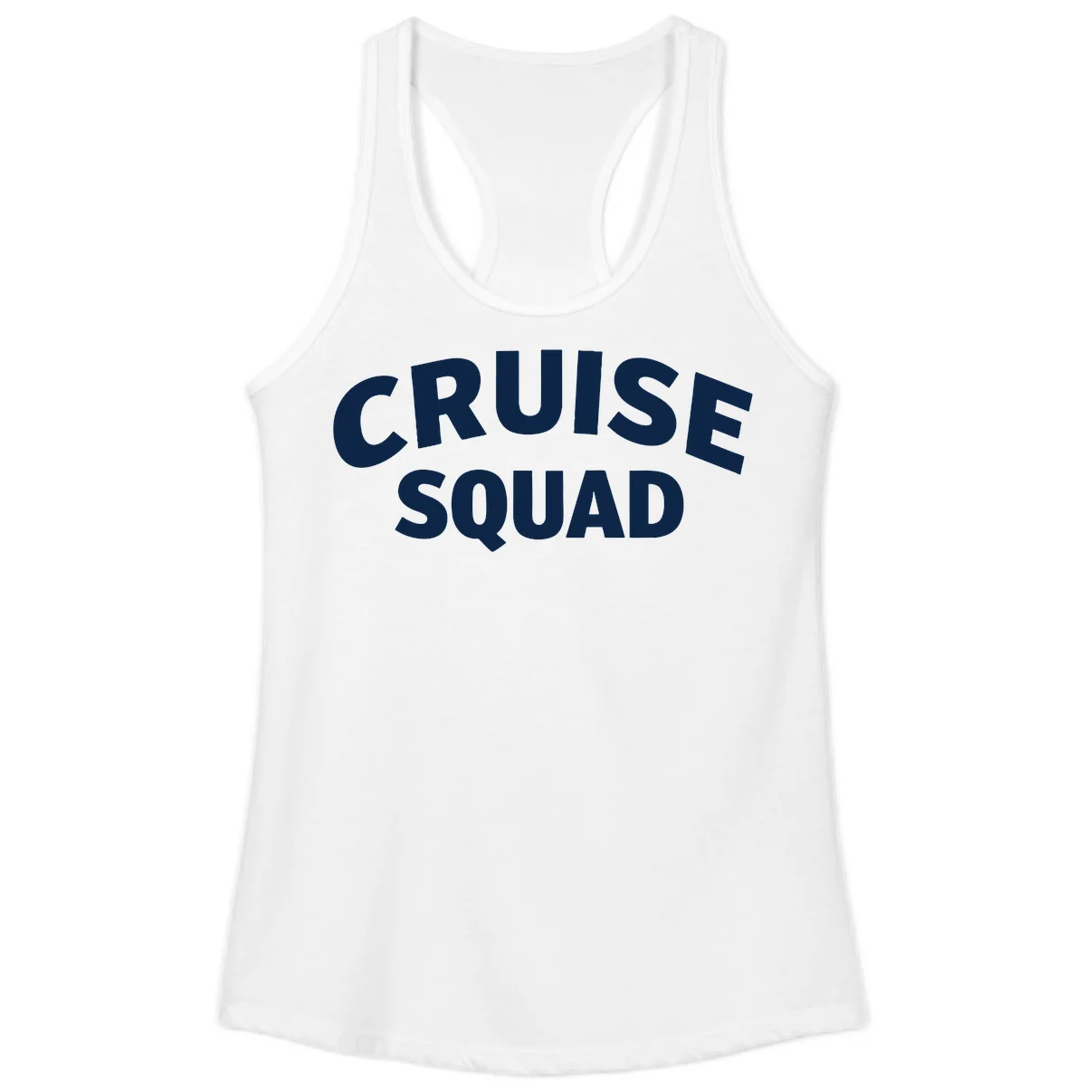 Cruise Squad Ladies Tank Top in White