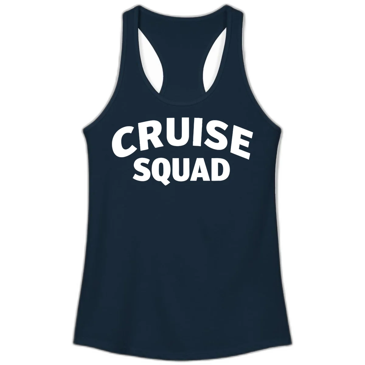 Cruise Squad Ladies Tank Top in Solid Midnight Navy