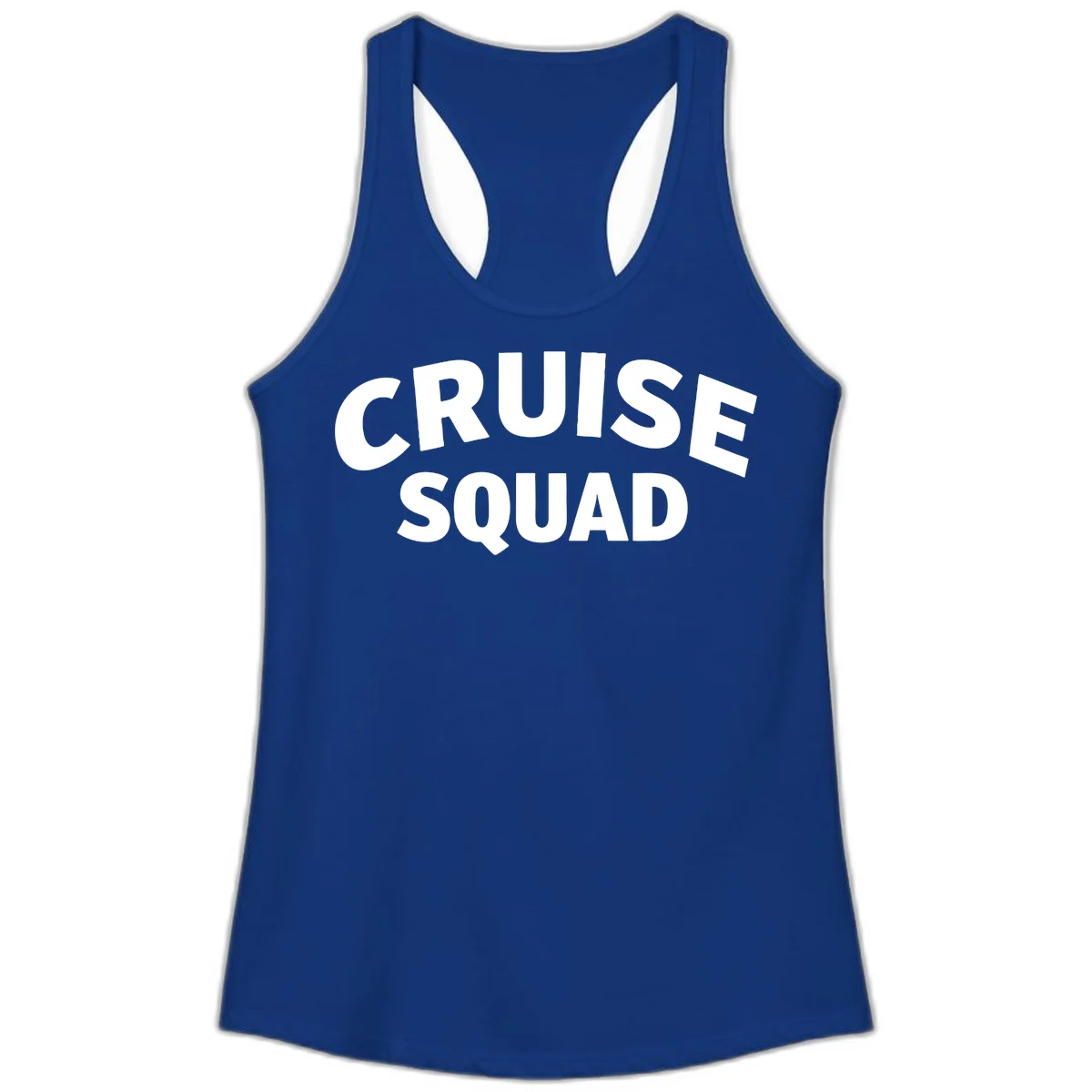 Cruise Squad Ladies Tank Top in Solid Royal