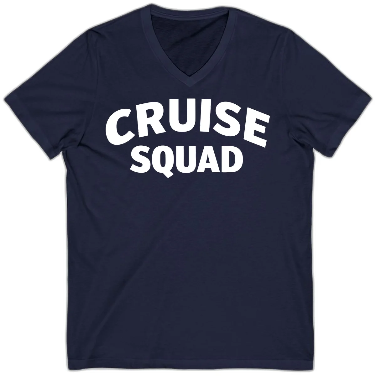 Cruise Squad V-Neck T-Shirt in Navy