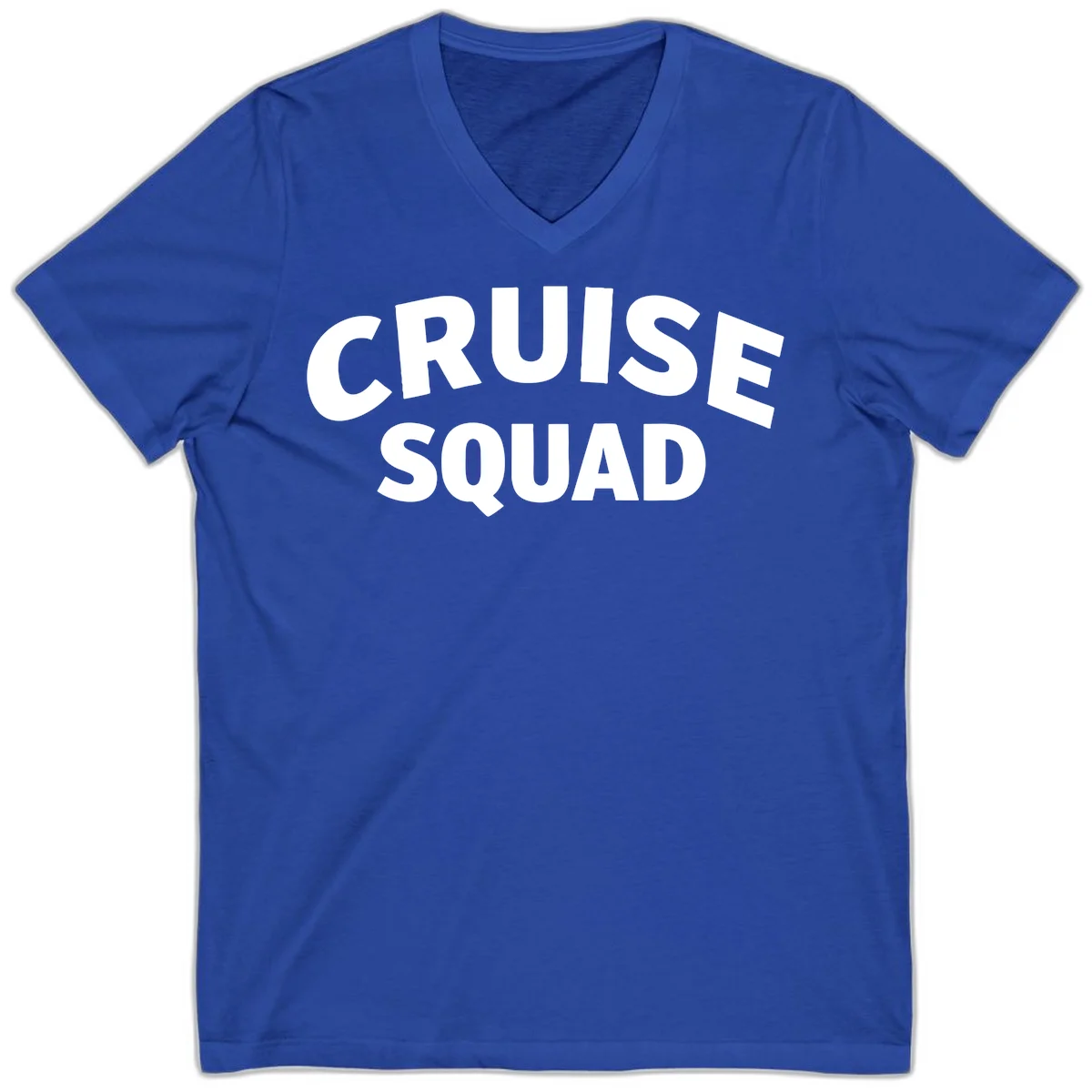 Cruise Squad V-Neck T-Shirt in True Royal
