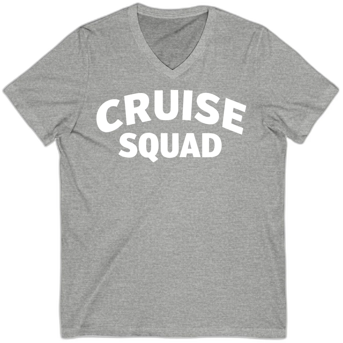Cruise Squad V-Neck T-Shirt in Athletic Heather