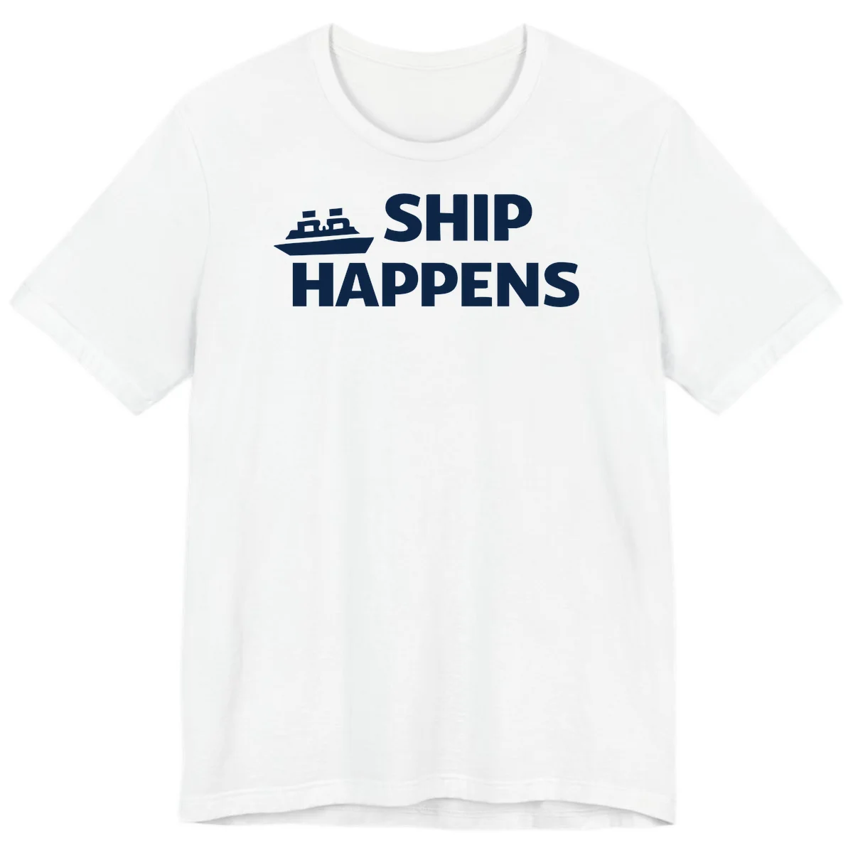 Ship Happens Cruise Premium T-Shirt in White