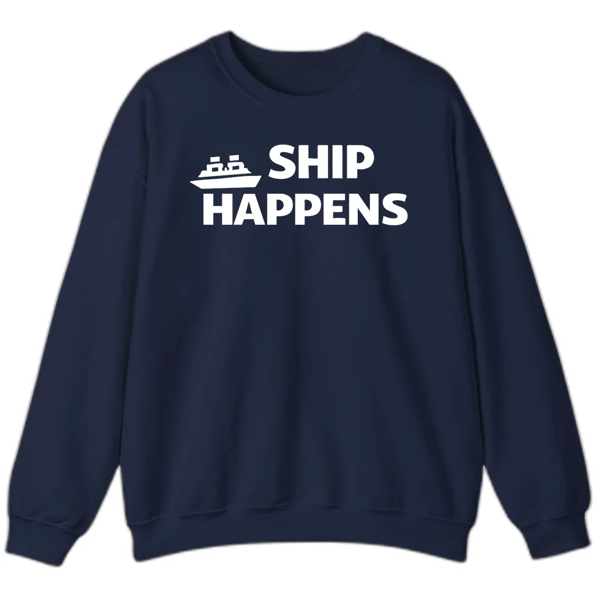 Ship Happens Cruise Nautical Sweatshirt in Navy