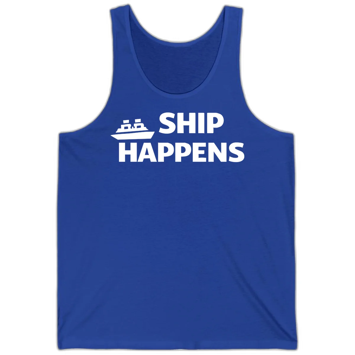Ship Happens Cruise Nautical Tank in True Royal