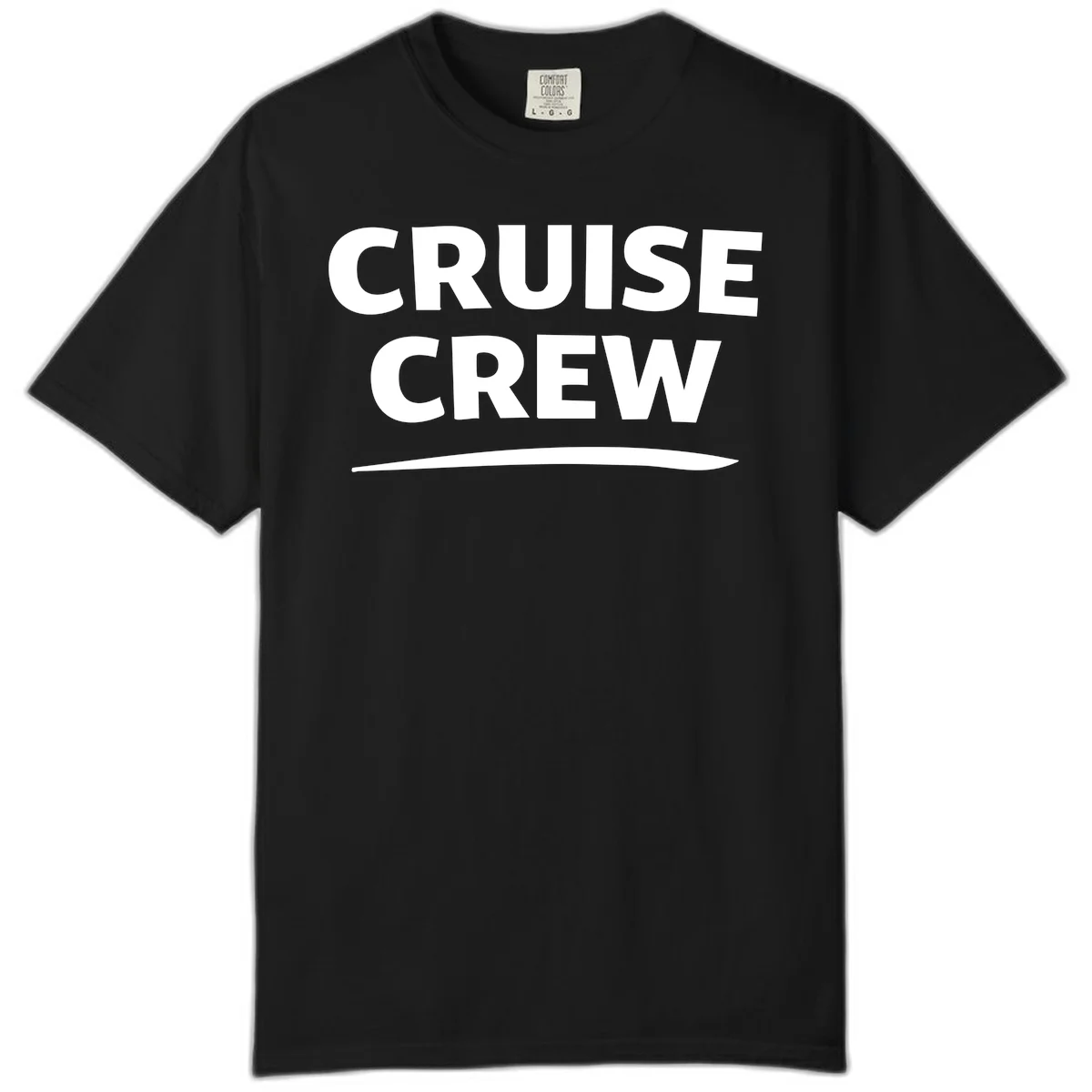 Cruise Crew Comfort Color T-Shirt in Black
