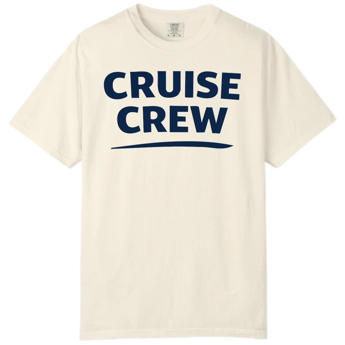 Cruise Crew Comfort Color T-Shirt in Ivory
