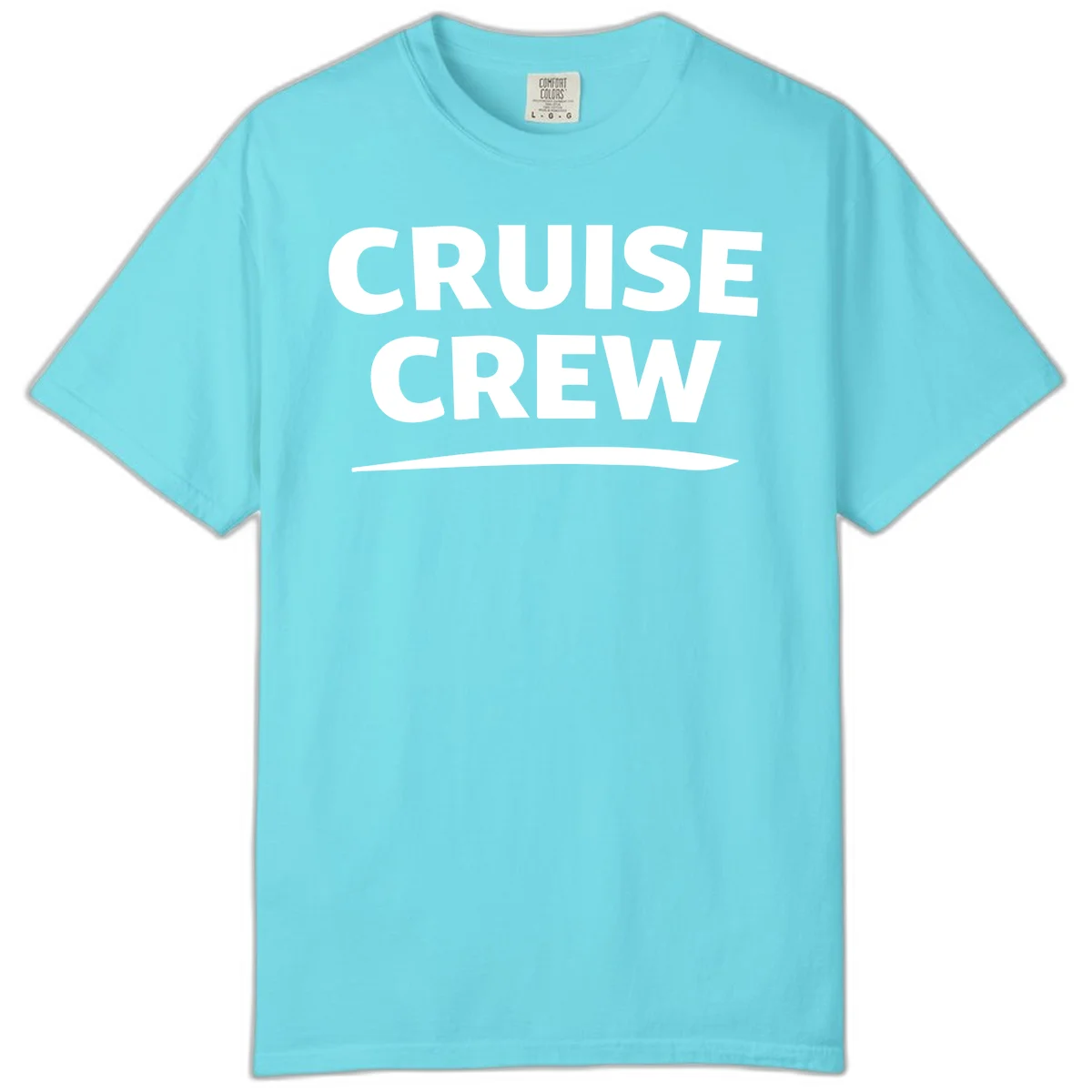 Cruise Crew Comfort Color T-Shirt in Lagoon Blue