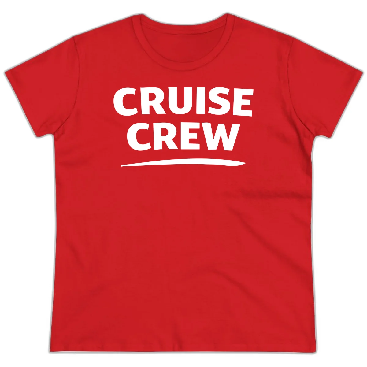 Cruise Crew Ladies Tee in Red