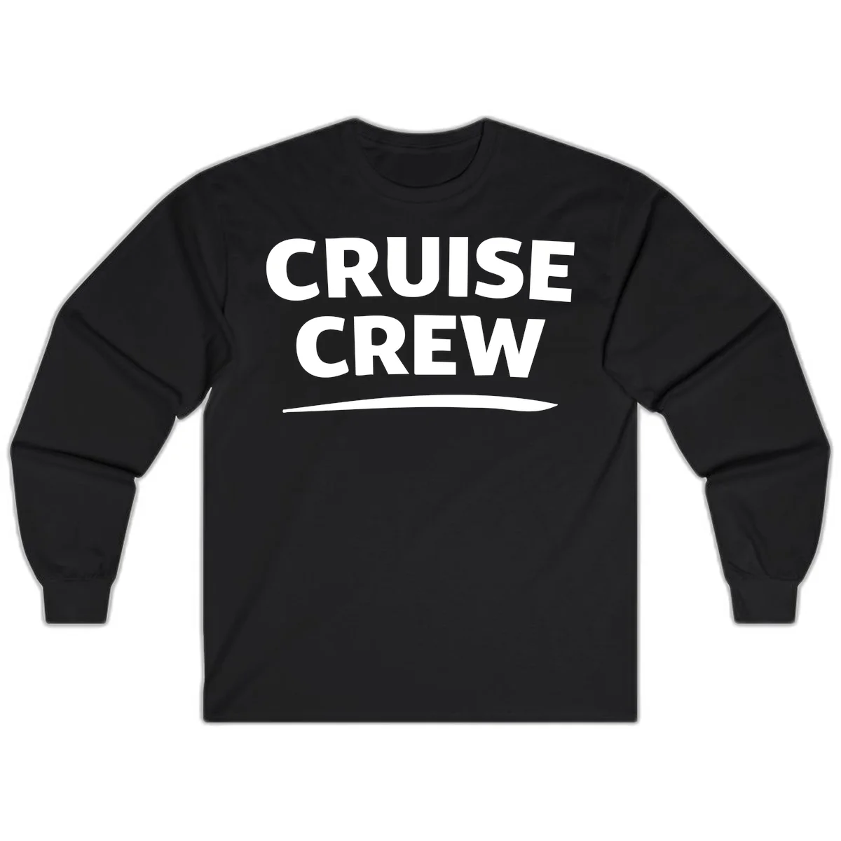 Cruise Crew Long Sleeve T-Shirt in Black