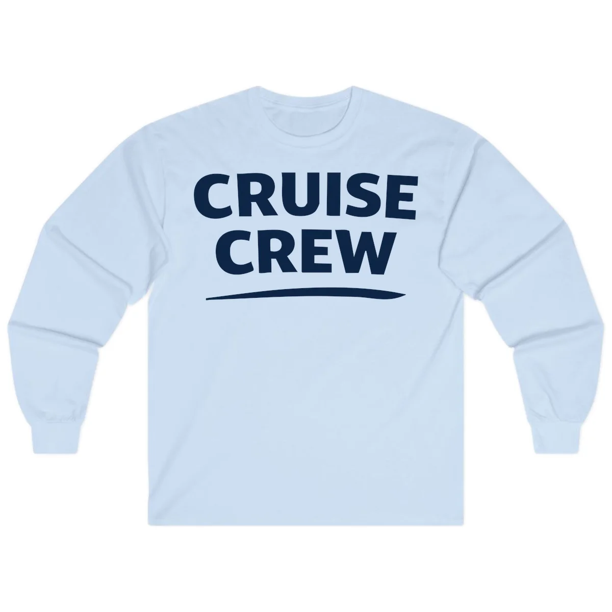 Cruise Crew Long Sleeve T-Shirt in Light Blue