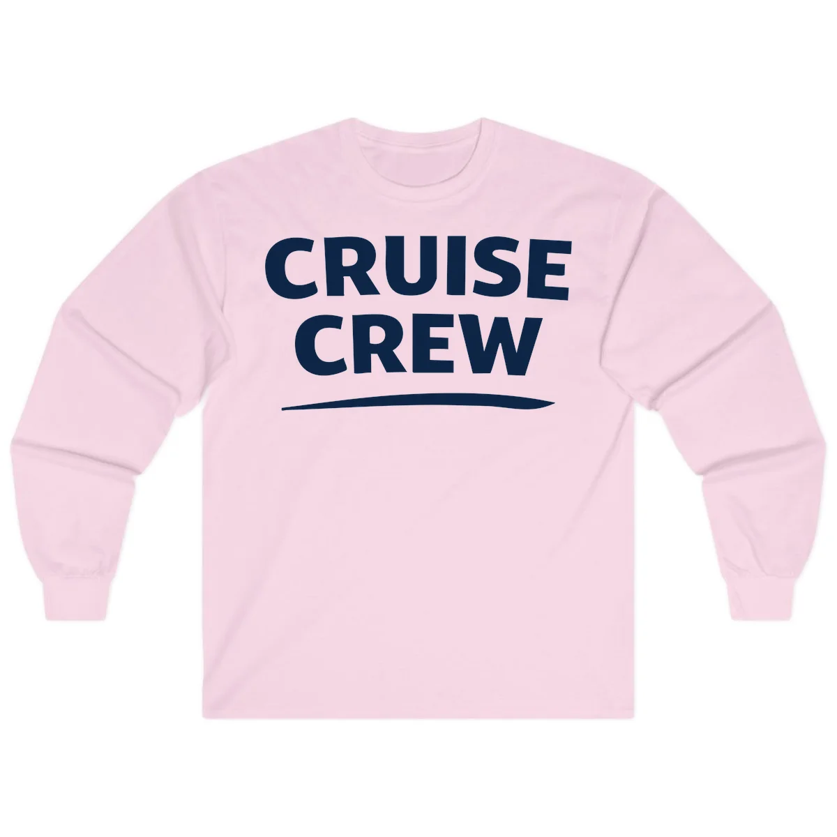 Cruise Crew Long Sleeve T-Shirt in Light Pink