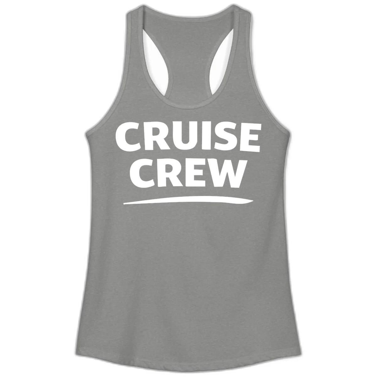 Cruise Crew Ladies Tank Top in Heather Grey