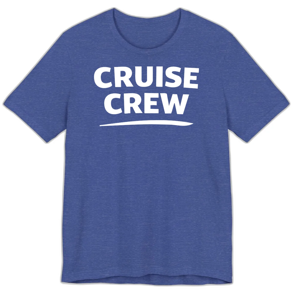 Cruise Crew Premium T-Shirt in Heather True Royal