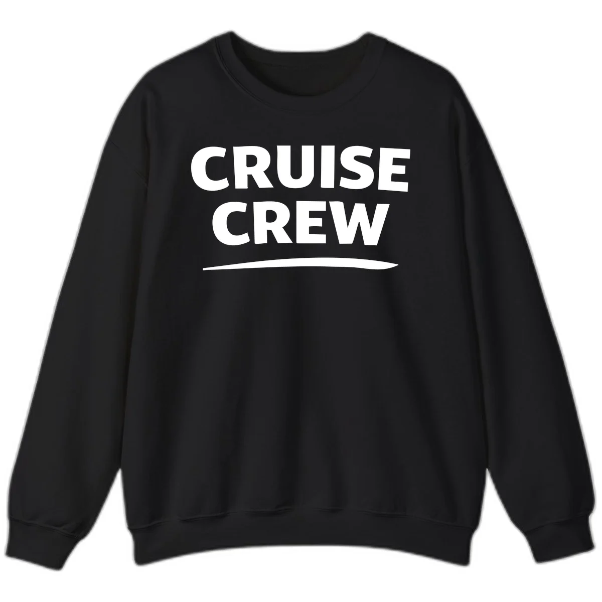 Cruise Crew Sweatshirt in Black