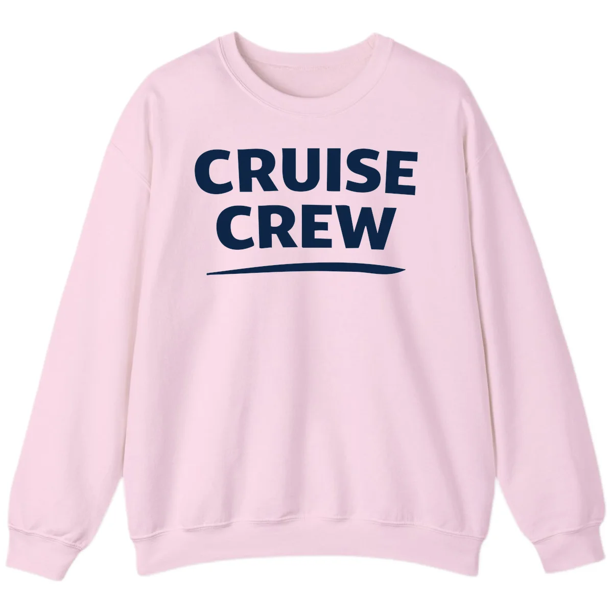 Cruise Crew Sweatshirt in Light Pink