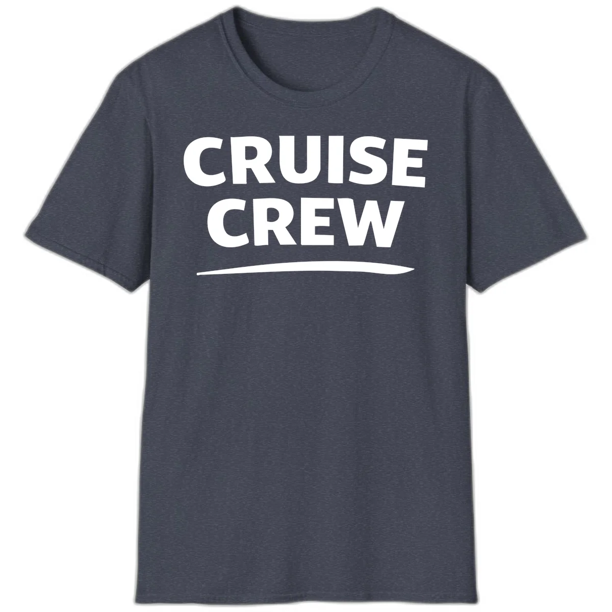 Cruise Crew T-Shirt in Heather Navy