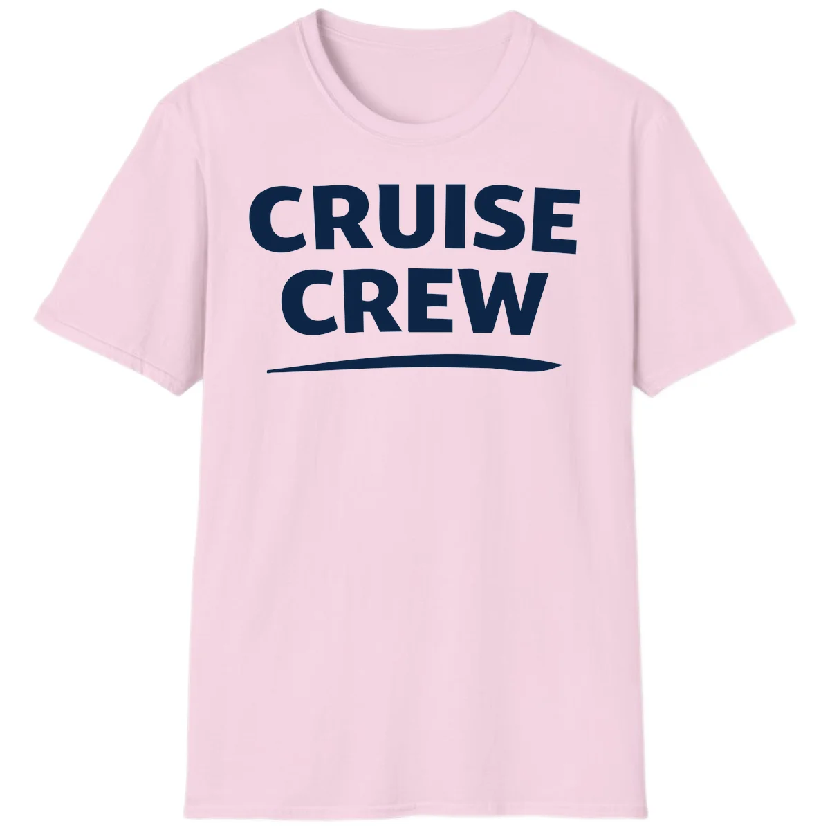 Cruise Crew T-Shirt in Light Pink