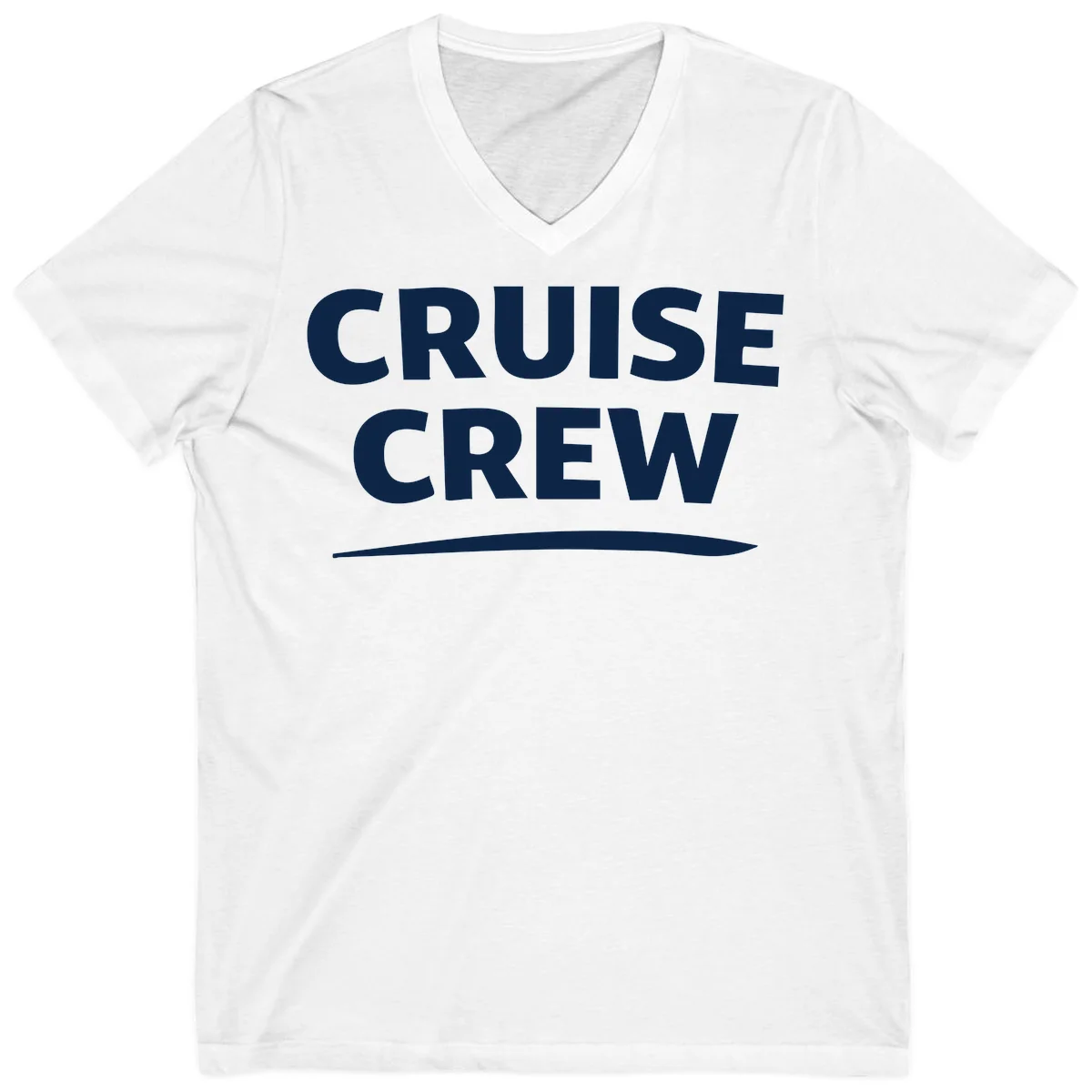 Cruise Crew V-Neck T-Shirt in White