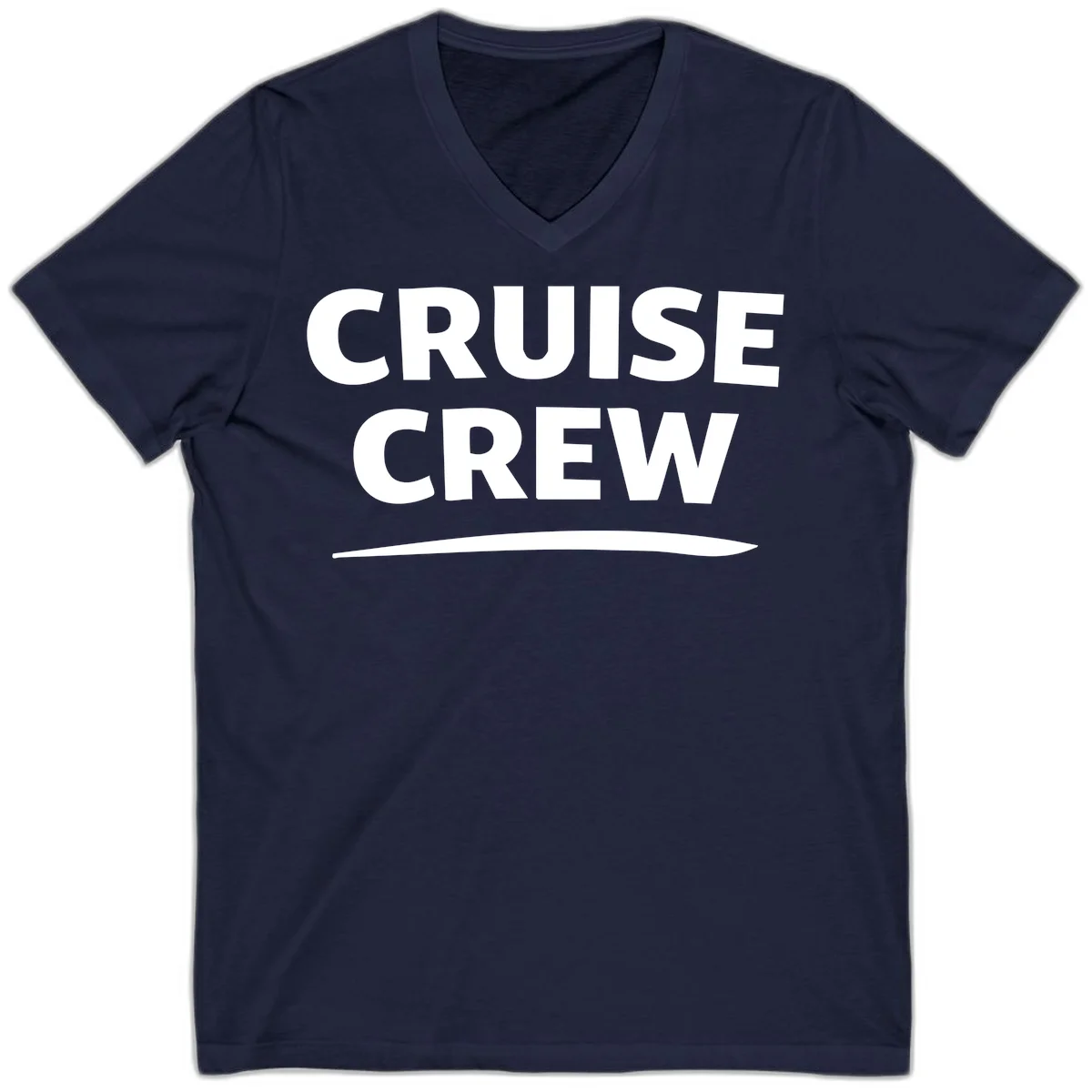 Cruise Crew V-Neck T-Shirt in Navy