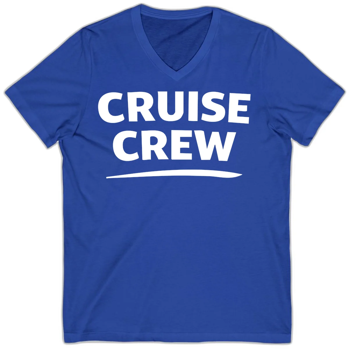 Cruise Crew V-Neck T-Shirt in True Royal