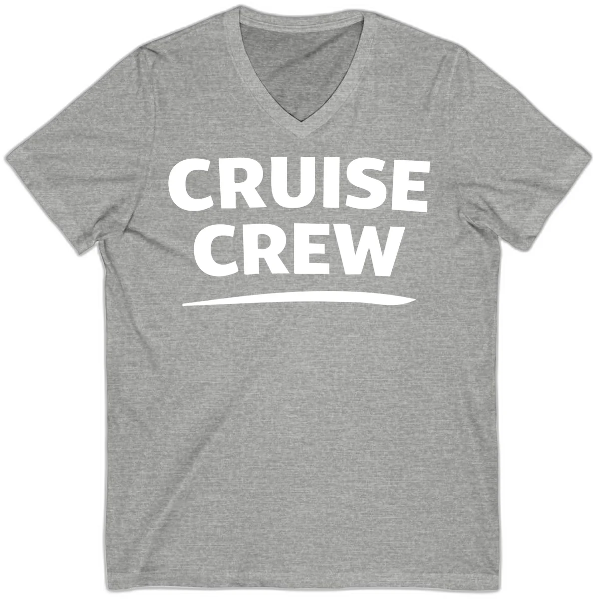Cruise Crew V-Neck T-Shirt in Athletic Heather