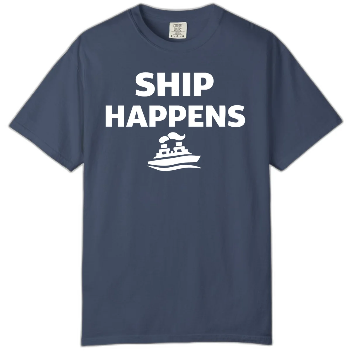 Ship Happens Comfort Color T-Shirt in Midnight