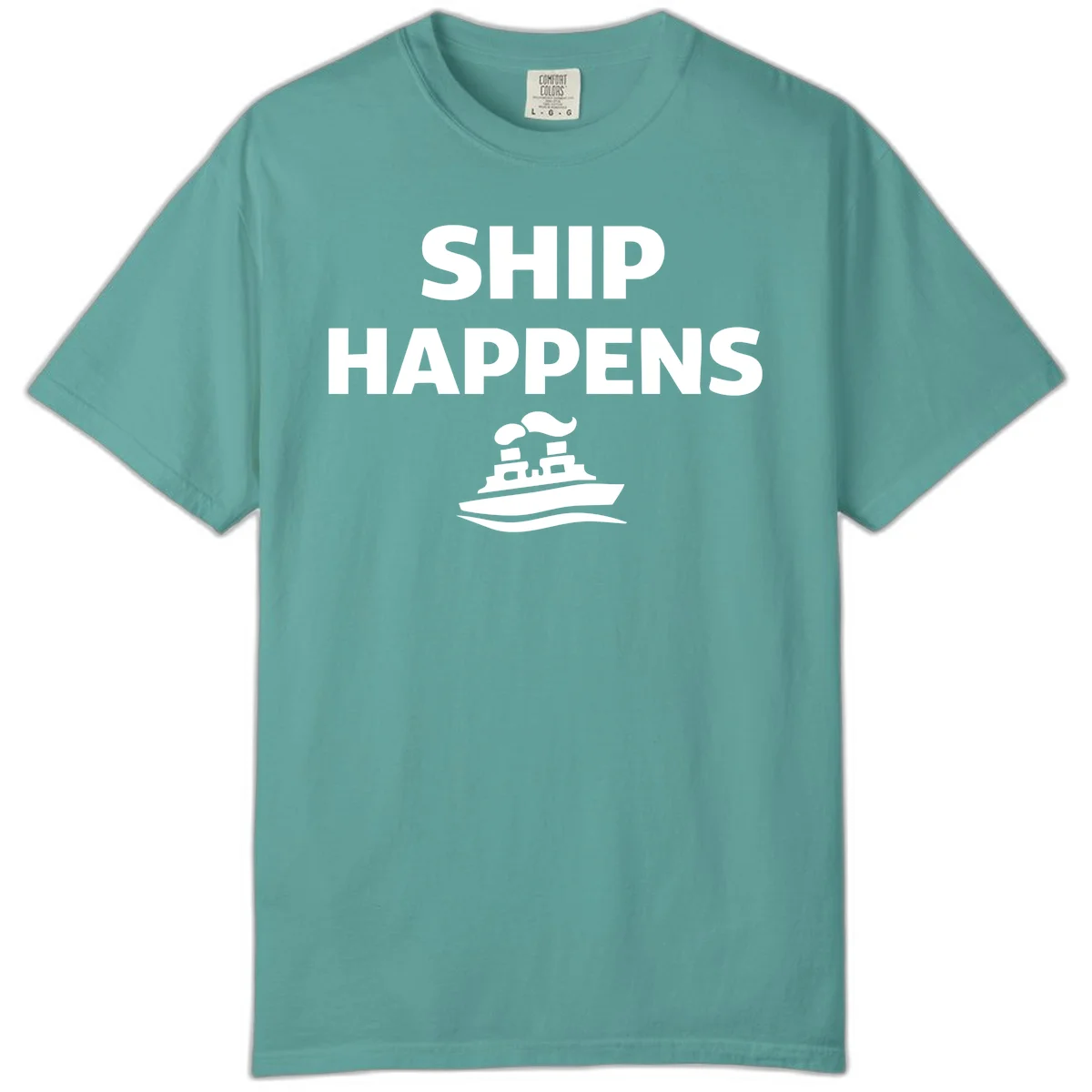 Ship Happens Comfort Color T-Shirt in Seafoam