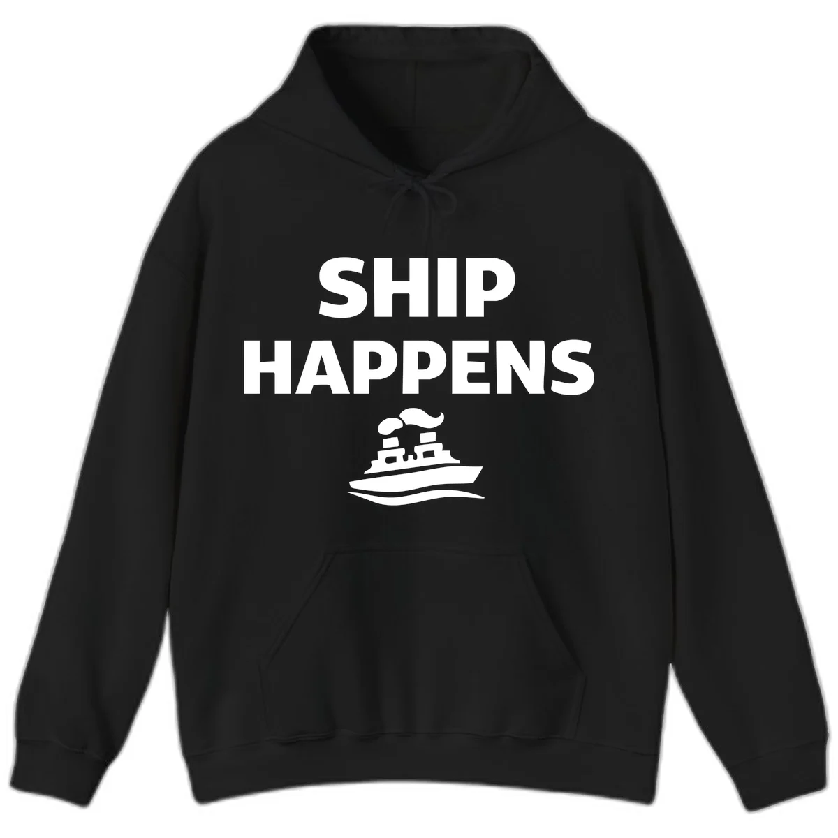 Ship Happens Hoodie in Black