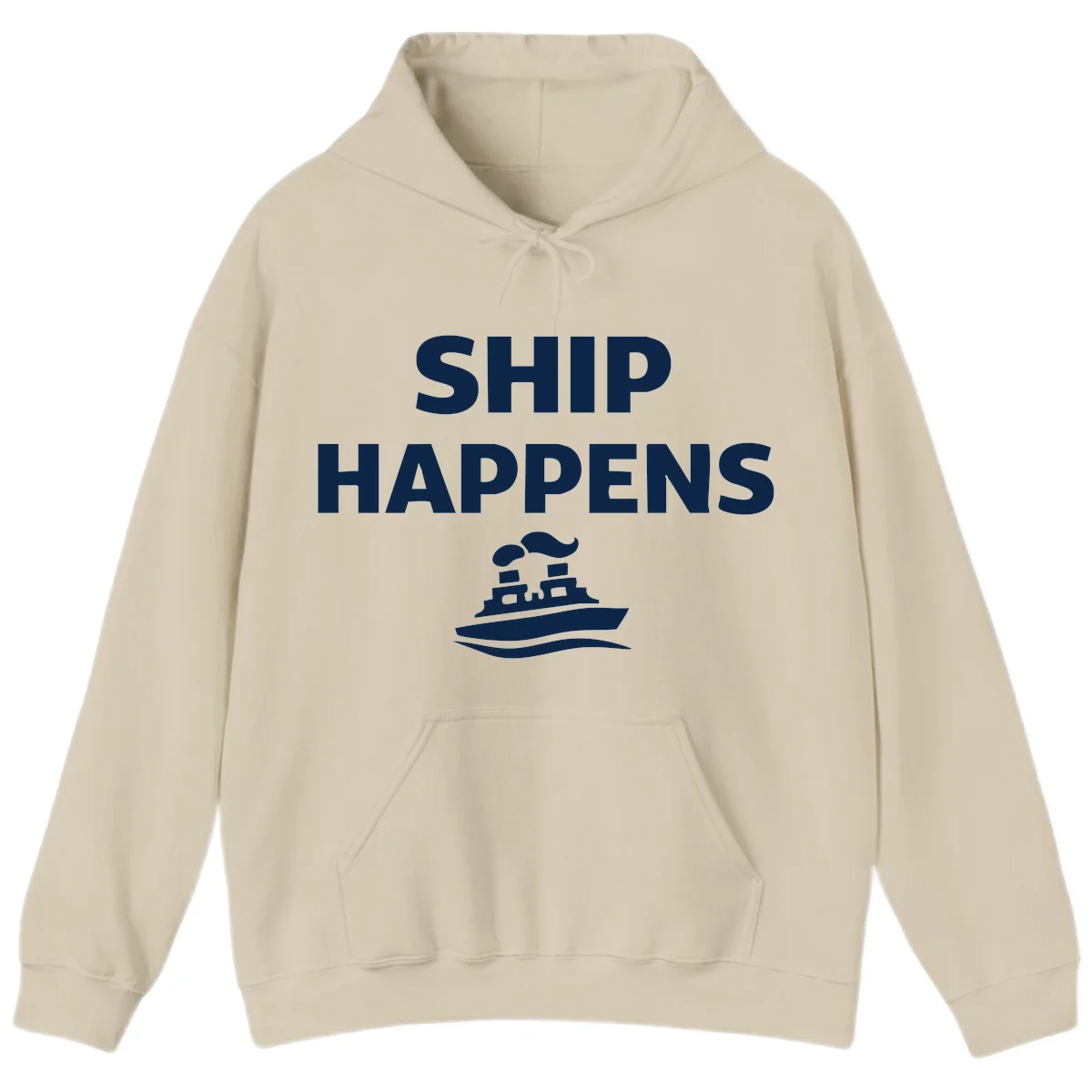 Ship Happens Hoodie in Sand