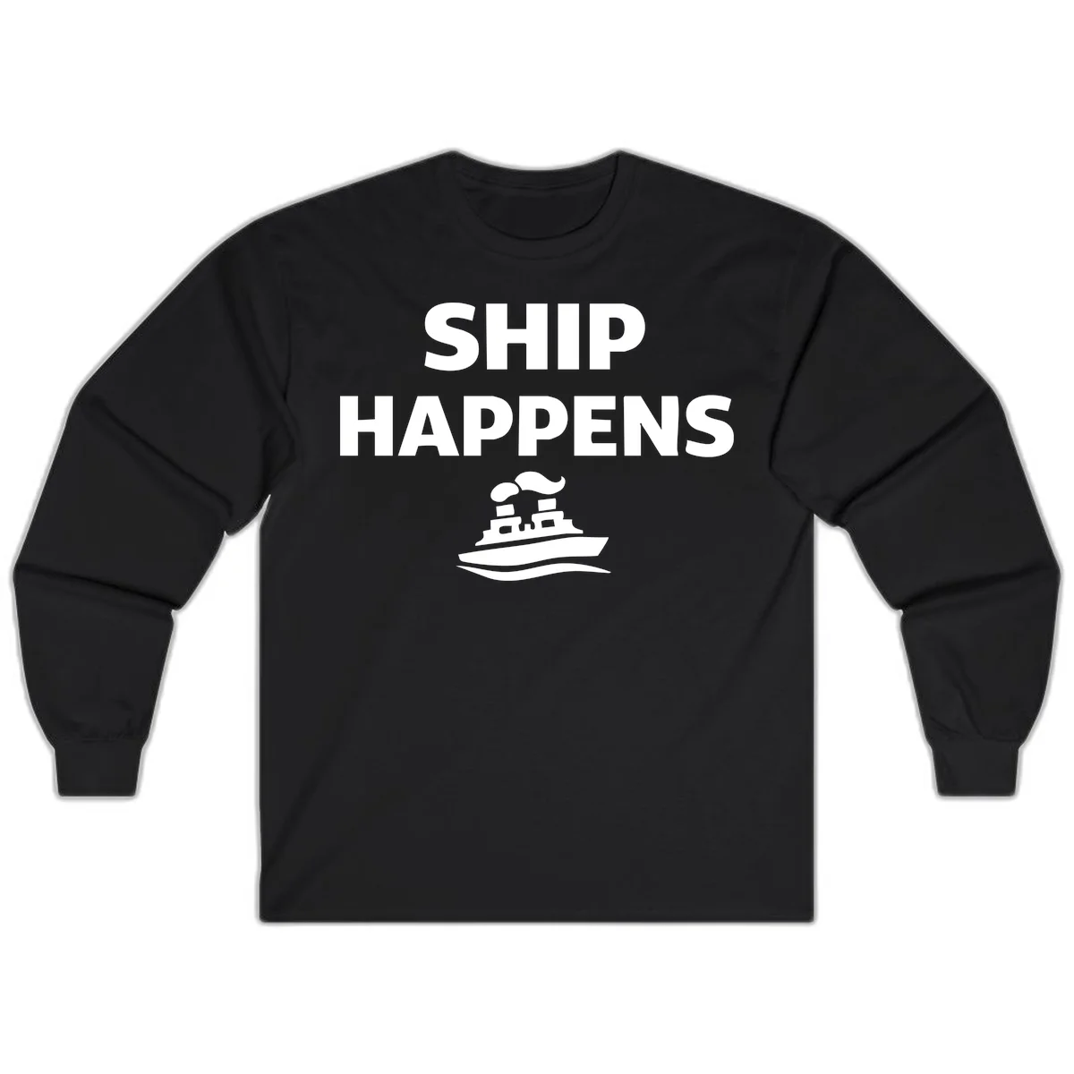 Ship Happens Long Sleeve in Black