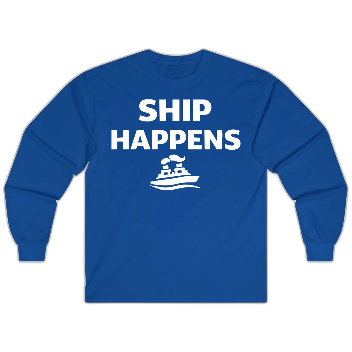 Ship Happens Long Sleeve in Royal